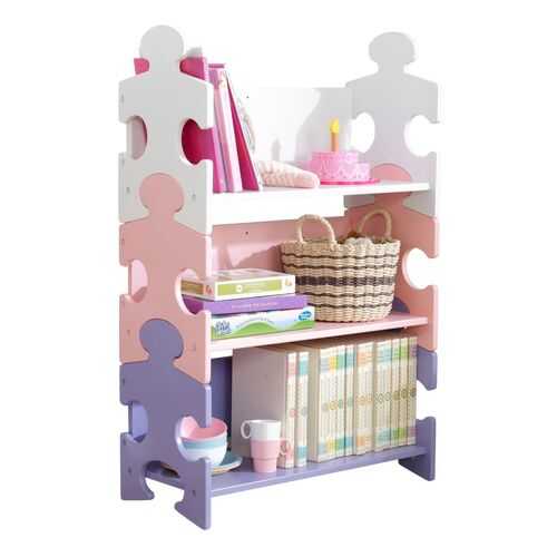 Система хранения KidKraft Пазл пастель Puzzle Bookshelf в Роникон