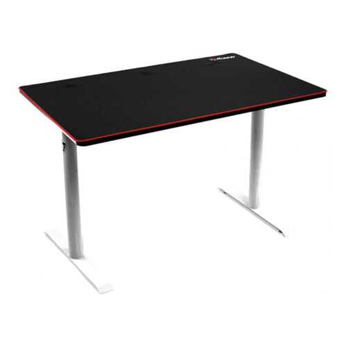 Компьютерный стол Arozzi Arena Leggero Gaming Desk/Черный МДФ/Белый металл в Роникон