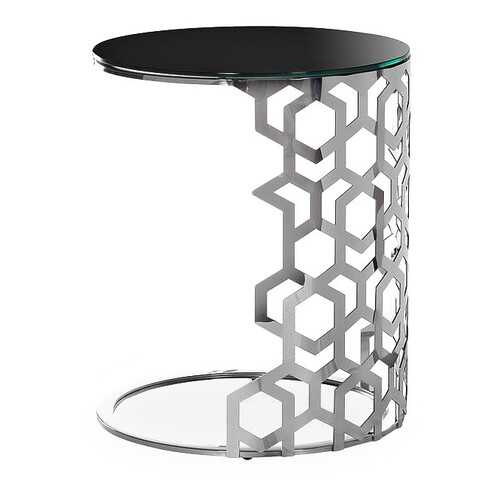 Журнальный столик Garda Decor 13RXET3043 GRD_TT-00000825 50х50х60 см, серебро/чёрный в Роникон